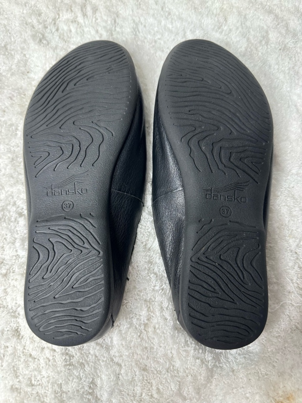 Dansko Lexie Black Milled Nappa Leather Slip On Mules Shoes Size 37 Us 6.5-7 - Picture 9 of 10